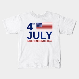 4th of July Independence Day US Flag Kids T-Shirt